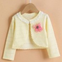 Stylish Girls' Sweater - Yellow 1