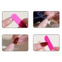 Stylish Manicure Accessory Almond Shape 25.6–18.3 mm 12 Sizes 24 Glossy False Nails with Cute Patterns 5
