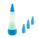 Stylo à décor en silicone pour la pâtisserie avec 2 buses 14,5 × 5,2 cm pour crèmes, glaçages et chocolat pour décorer des gâteaux, des bonbons et des desserts 7