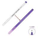 Stylo de marquage pour la peau 17 cm Blanc ou violet Stylo fin à pointe de 1 mm pour tatouage et modelage cosmétique 3