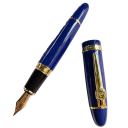 Stylo-plume au design classique avec garniture en métal 14,7 x 1,7 cm pointe 0,5 mm stylo calligraphique pour écrire et signer 5