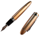 Stylo-plume au design classique avec garniture en métal 14,7 x 1,7 cm pointe 0,5 mm stylo calligraphique pour écrire et signer 20