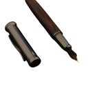 Stylo plume en bois avec motif de peau de tigre, gris, papeterie, fournitures de bureau, fournitures scolaires, nouveau stylo à encre 2