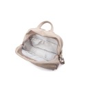 Stylový baby batoh na plenky 35x29x15 cm PU materiál Voděodolná multifunkční přebalovací taška pro maminky Praktický organizér na cestování 2