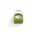 Stylový dámský prstýnek šířka 1,8 cm Čtvercový tvar Široké okraje Elegantní moderní prsten Módní výrazný doplněk 11