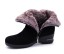 Stylowe damskie buty zimowe - czarne 1