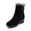 Stylowe damskie buty zimowe - czarne 2