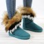 Stylowe damskie buty zimowe z futerkiem J1783 1