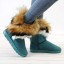 Stylowe damskie buty zimowe z futerkiem J1783 2