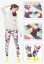 Stylowe damskie legginsy z kolorowymi trójkątami 3