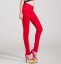 Stylowe jeansy damskie - czerwone 4