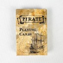 Stylowe karty do gry w piratów z motywami statków i korsarzy do pokera, kanasty, rummi i innych gier karcianych 6