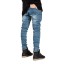 Stylowe męskie jeansy z przetarciami J970 2