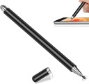 Stylus cu vârf dublu pentru afișaje capacitive, cu disc interschimbabil și vârfuri din fibră pentru control precis 3
