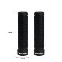 Styrgrepp 135 x 34 mm MTB Mountainbike Mjuka gummigrepp Enkelsidiga låsande halkfria handtag Cykeltillbehör 2