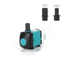 Submersible Fountain Pump 3 W with a Flow Rate of 220 l per Hour and a Lift of 0.5 m, Dimensions 5.8 x 4.6 x 3.8 cm in Black-Turquoise Design 2