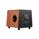 Subwoofer activ AIYIMA 800X 150 W 8 inch bas profund 29,7 x 33 x 31 cm carcasă din lemn negru pentru sistem de home cinema și muzică 2