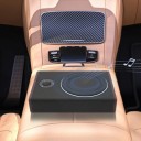 Subwoofer activo para coche 36,5 x 26 x 6,8 cm 8" subwoofer ultra delgado bajo el asiento 12 V 600 W amplificador de graves 3