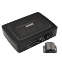 Subwoofer för bil under sätet Platt aktiv bashögtalare RMS 150 W Strömförsörjning 12 V Med regulator och kablar Svart För personbilar 1