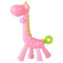 Sucette en silicone en forme de girafe 12 cm Sucette douce pour bébés Sans BPA Silicone alimentaire Doux pour les gencives 5