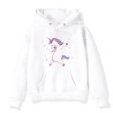 Sudadera con capucha para niña con unicornio D