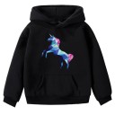 Sudadera con capucha para niña con unicornio C