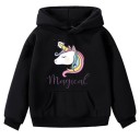 Sudadera con capucha para niña con unicornio B