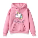 Sudadera con capucha para niña con unicornio B