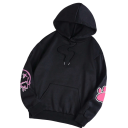 Sudadera con capucha y bolsillos para mujer Sudadera de un solo color con diseño de conejo en la espalda Poliéster suave Estilo casual 20