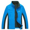 Sudadera con capucha y cremallera de dos tonos para hombre 3