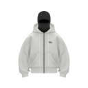 Sudadera con cremallera para mujer con capucha y pasamontañas Sudadera estilosa con bolsillos de algodón y poliéster Ropa cómoda de ocio en varios colores 6