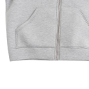 Sudadera con cremallera y capucha para mujer con bolsillos Sudadera gris de algodón cómoda para uso diario Estilo deportivo Material suave 6