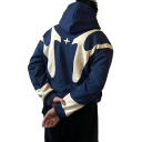 Sudadera con cremallera y capucha para mujer Patrón sencillo Sudadera moderna de poliéster suave Estilo casual cómodo en varios colores 3