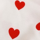 Sudadera crema para niña con estampado de corazones y cuello redondo 4