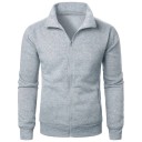 Sudadera de cuello alto con cremallera para hombre Sudadera deportiva de ocio Sudadera de algodón de manga larga Estilo casual para uso diario 6