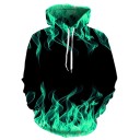 Sudadera de hombre con motivo de fuego 4