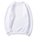 Sudadera de hombre de un solo color en varios colores Sudadera cómoda de poliéster para uso diario Base estilosa del guardarropa 3