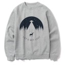 Sudadera de mujer con estampado B23 gris