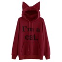 Sudadera de mujer con gato J2328 12