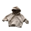 Sudadera infantil de invierno con capucha de forro polar Algodón y poliéster Corte holgado con bolsillos Suéter cálido de un solo color para niños y niñas Varios colores 1 Sudadera infantil de invierno con capucha de forro polar Algodón y poliéster Corte holgado con bolsillos Suéter cálido de un solo color para niños y niñas Varios colores 1