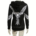 Sudadera punk mujer negra 3