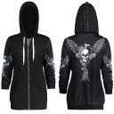 Sudadera punk mujer negra 5