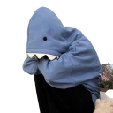 Sudadera unisex con capucha con dientes y ojos de tiburón 4