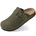 Suède kurken pantoffels met anatomische binnenzool Ondersteuning van de voetboog Pantoffels voor heren en dames Ergonomische zachte schoenen 4