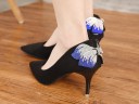 Suède pumps voor dames met strik J1761 4