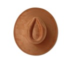 Suedesylinder 55–58 cm Bred skygge 9,5 cm Elegant hat af polyester og bomuld Stilig retro sylinder til festkostumer 11