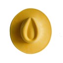 Suedesylinder 55–58 cm Bred skygge 9,5 cm Retro elegant hat polyester bomuld Festkostume sylinder karneval historisk stil 5