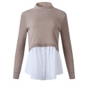 Suéter combinado de mujer 4