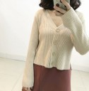 Suéter corto de mujer con botones G228 4