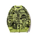 Suéter de calavera para hombre F302 4